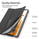 For Samsung Galaxy Tab S8 DUX DUCIS Domo Series Magnetic PU Leather Tablet Case(Black)