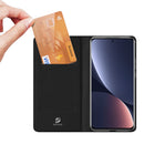 For Xiaomi 12 Pro / 12S Pro DUX DUCIS Skin Pro Series Shockproof Leather Phone Case(Black)