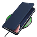 For Xiaomi 12 Pro / 12S Pro DUX DUCIS Skin Pro Series Shockproof Leather Phone Case(Blue)