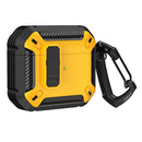 Shield Shockproof Earphone Protective Case with Hook For AirPods 3(Black Yellow)