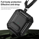 Shield Shockproof Earphone Protective Case with Hook For AirPods 3(Black Yellow)