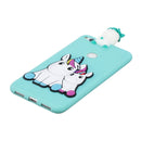 For Huawei P8 Lite 2017 3D Cartoon Pattern Shockproof TPU Protective Case(Couple Unicorn)