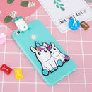 For Huawei P8 Lite 2017 3D Cartoon Pattern Shockproof TPU Protective Case(Couple Unicorn)