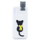 For Huawei P30 Lite 3D Cartoon Pattern Shockproof TPU Protective Case(Little Black Cat)