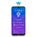 For Huawei Y7 2019 3D Cartoon Pattern Shockproof TPU Protective Case(Couple Unicorn)