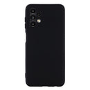 For Samsung Galaxy A13 4G Pure Color Liquid Silicone Phone Case(Black)