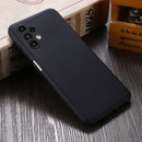 For Samsung Galaxy A13 4G Pure Color Liquid Silicone Phone Case(Black)