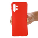For Samsung Galaxy A13 4G Pure Color Liquid Silicone Phone Case(Red)