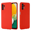 For Samsung Galaxy A13 4G Pure Color Liquid Silicone Phone Case(Red)