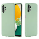 For Samsung Galaxy A13 4G Pure Color Liquid Silicone Phone Case(Green)