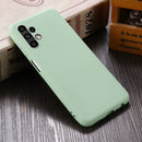 For Samsung Galaxy A13 4G Pure Color Liquid Silicone Phone Case(Green)