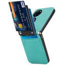 For Huawei P50 Pocket Lambskin Texture Card Folding Phone Case(Green)