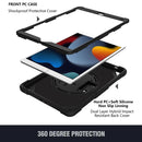 PC + Silicone Combination Tablet Case For iPad 10.2 2021 / 2020 / 2019(Black)