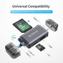 ORICO 2CR61-GY-BP USB2.0 6 in 1 Card Reader(Grey)