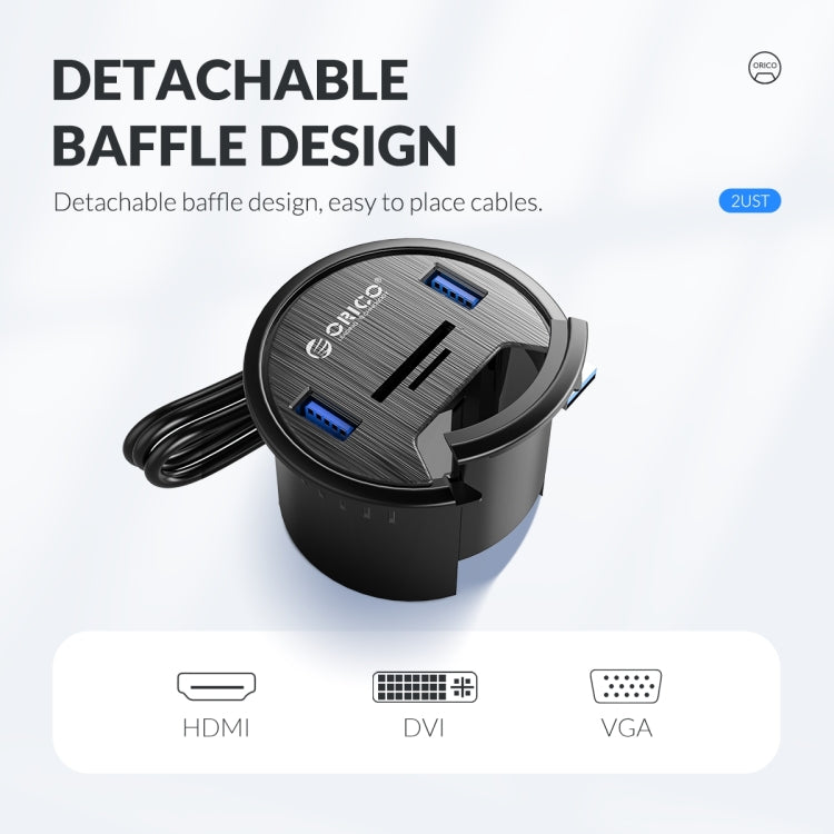 ORICO DESK-4U-BK 4 USB3.0 Port Multifunction Desktop Hub(Black)