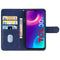 Leather Phone Case For TCL 30+(Blue)