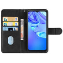 Leather Phone Case For TCL 305 / 30 SE / 306 & Sharp Aquos V6 / V6 Plus(Black)