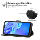 Leather Phone Case For TCL 305 / 30 SE / 306 & Sharp Aquos V6 / V6 Plus(Black)