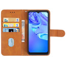Leather Phone Case For TCL 305 / 30 SE / 306 & Sharp Aquos V6 / V6 Plus(Brown)