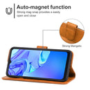 Leather Phone Case For TCL 305 / 30 SE / 306 & Sharp Aquos V6 / V6 Plus(Brown)