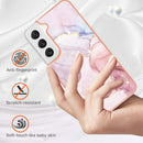 For Samsung Galaxy S22 5G Electroplating Marble IMD TPU Phone Case(Rose Gold 005)
