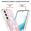 For Samsung Galaxy S22 5G Electroplating Marble IMD TPU Phone Case(Rose Gold 005)