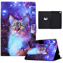 For Samsung Galaxy Tab A 8.0 2019 Electric Pressed TPU Leather Tablet Case(Star Cat)