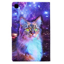For Samsung Galaxy Tab A 8.0 2019 Electric Pressed TPU Leather Tablet Case(Star Cat)