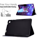 For Samsung Galaxy Tab A 8.0 2019 Electric Pressed TPU Leather Tablet Case(Star Cat)