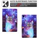 For Samsung Galaxy Tab A 8.0 2019 Electric Pressed TPU Leather Tablet Case(Star Cat)