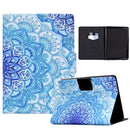 For Amazon Kindle Paperwhite 5 Electric Pressed TPU Leather Tablet Case(Green Flower)
