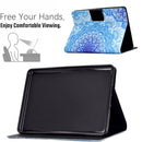 For Amazon Kindle Paperwhite 5 Electric Pressed TPU Leather Tablet Case(Green Flower)