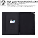 For Lenovo Tab M10 Electric Pressed TPU Leather Tablet Case(Green Flower)