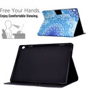 For Lenovo Tab M10 Electric Pressed TPU Leather Tablet Case(Green Flower)