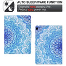 For Lenovo Tab M10 Electric Pressed TPU Leather Tablet Case(Green Flower)