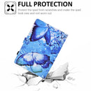 For Samsung Galaxy Tab A8 Sewing Pen Slot Leather Tablet Case(Butterflies)