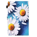 For Samsung Galaxy Tab A 10.1 2016 T580 Sewing Pen Slot Leather Tablet Case(Sunflower)