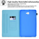 For Samsung Galaxy Tab A 10.1 2016 T580 Sewing Pen Slot Leather Tablet Case(Sunflower)