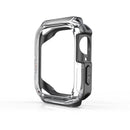 Transparent Two-color Armor Case For Apple Watch Series 7 45mm(Black)