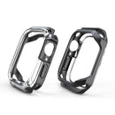 Transparent Two-color Armor Case For Apple Watch Series 7 45mm(Black)