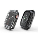 Transparent Two-color Armor Case For Apple Watch Series 7 45mm(Black)