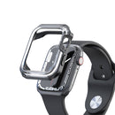 Transparent Two-color Armor Case For Apple Watch Series 7 45mm(Black)