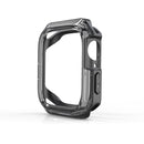 Transparent Two-color Armor Case For Apple Watch Series 7 45mm(Transparent Black)