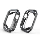 Transparent Two-color Armor Case For Apple Watch Series 7 45mm(Transparent Black)