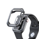 Transparent Two-color Armor Case For Apple Watch Series 7 45mm(Transparent Black)