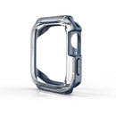 Transparent Two-color Armor Case For Apple Watch Series 7 45mm(Midnight Blue)