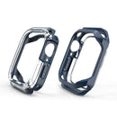 Transparent Two-color Armor Case For Apple Watch Series 7 45mm(Midnight Blue)