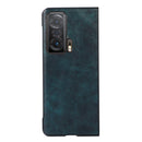 For Honor Magic V Business Style Leather Protective Phone Case(Blue)