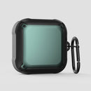 Armor Earphone Protective Case with Hook For Beats Fit Pro(Black + Blue)