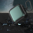 Armor Earphone Protective Case with Hook For Beats Fit Pro(Black + Blue)